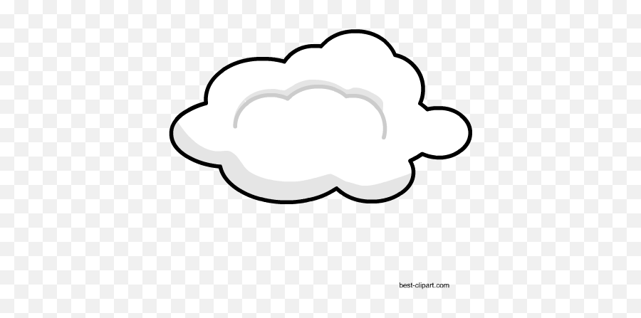 Free Png Cloud Clip Art - Cartoon Cloud Black Background,White Cloud Png