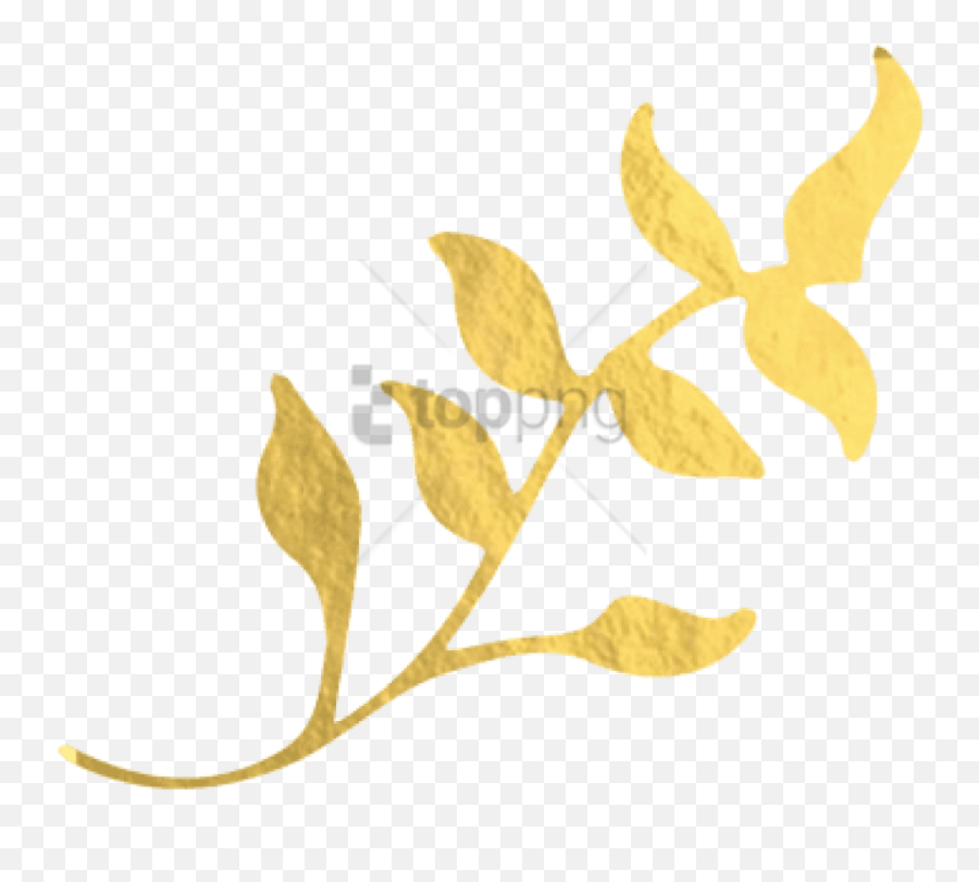 Free Png Gold Foil Leaf Image With - Transparent Gold Leaf Png,Gold Leaf Png