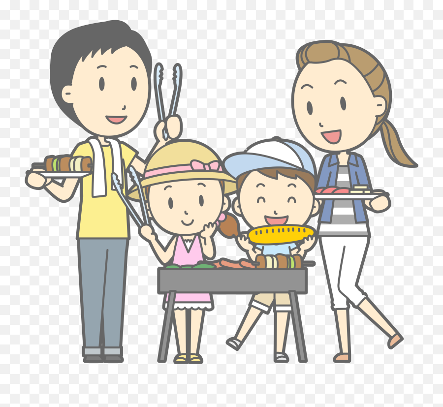 Clipart Family Boy Picture - Family Barbecue Clipart Png,Family Clipart Png