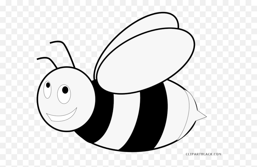 Download Honey Bee Clipart - Bee Clipart Black And White Png,Bees Png