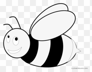 Download Honey Bee Clipart - Black And White png