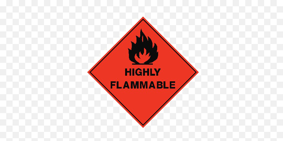 Flammable Sign Png Free Download Mart - Class Dangerous Goods Label,Free Sign Png