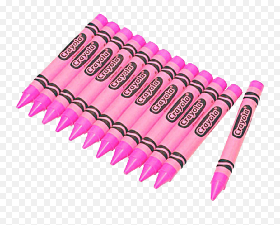 Crayons Crayola Pink Tumblr Aesthetic - Pink Crayola Crayon Png,Crayola Png