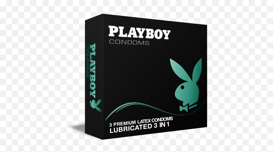 Lubricated Three In One Pack Of 3 Playboy Condoms E - Shop Rabbit Png,Playboy Logo Png
