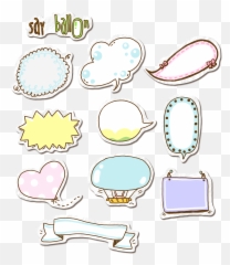 Download Box Cute Style Icons Color Text Notes Clipart Png