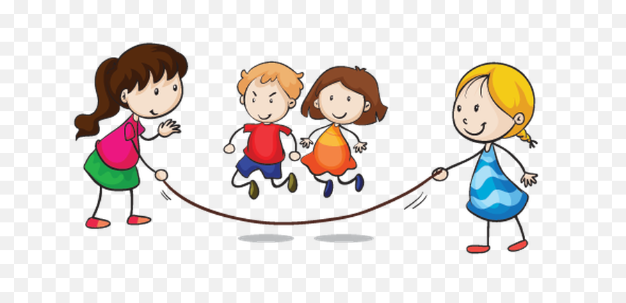 Children Clipart Transparent Background - Skipping Cartoon Png,Children Transparent Background