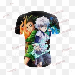 Hunter X Gon And Killua 3d T - Shirt Gon And Killua Hoodie Png,Killua Png
