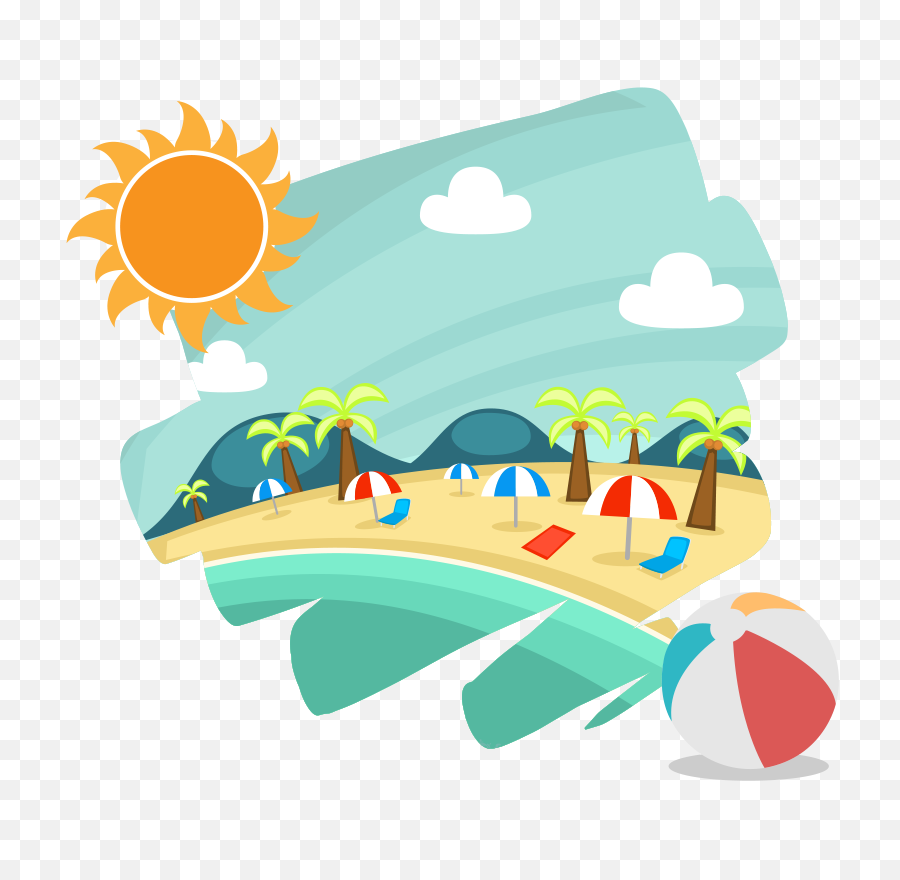 Library Of Summer Picture Accesories Png Files - Summer Season Cartoon Png,Summer Clipart Png