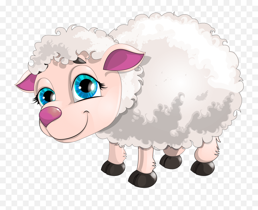 Cute White Lamb Png Clipart Picture - Cute Sheep Cartoon Png,Lamb Png