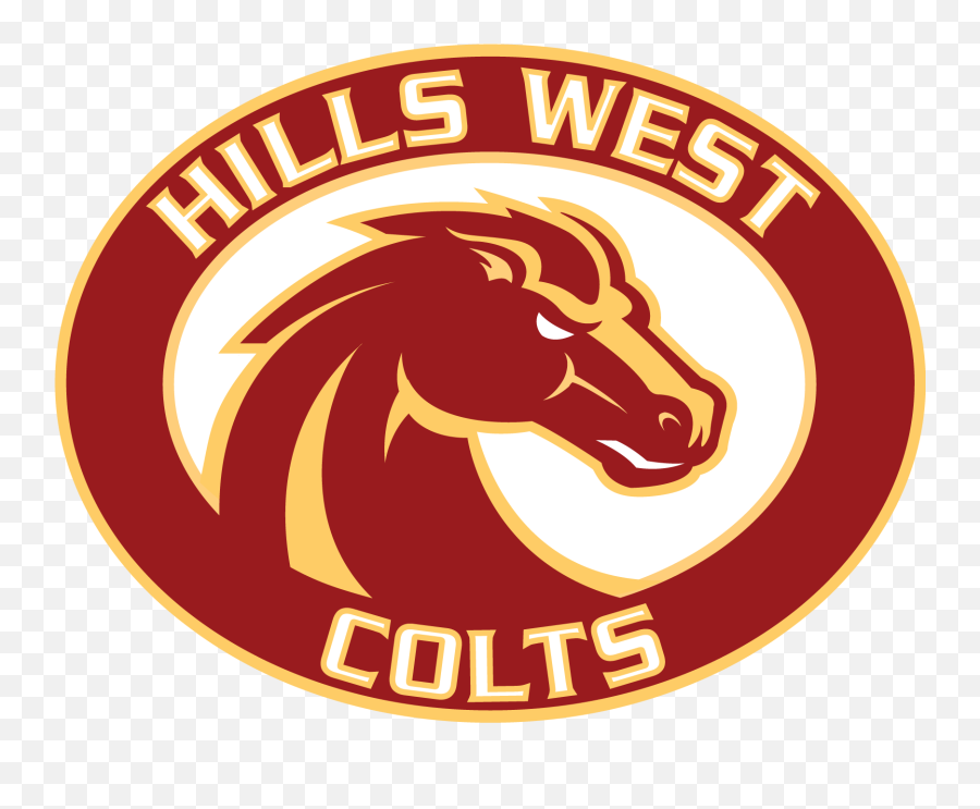 Download Hills West Colts Round Logo - Half Hollow Hills Half Hollow Hills West High School Logo Png,Colts Logo Png