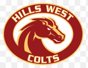 Download Hills West Colts Round Logo - Half Hollow Hills Half Hollow Hills West High School Logo Png,Colts Logo Png