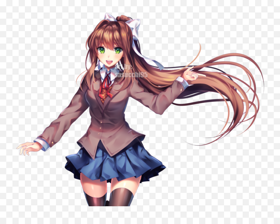 Monika Png Doki 7 Image - Monika Png Doki Doki,Monika Png