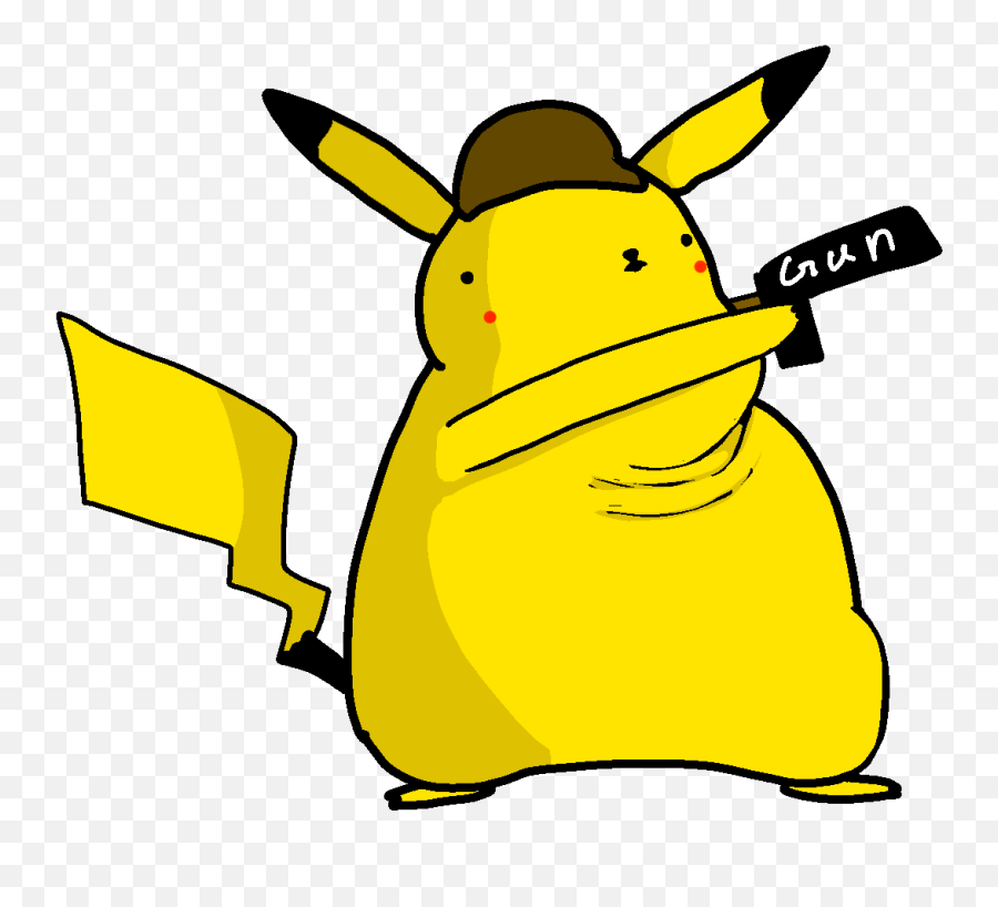 Florkofcowsend Of The World 2020 - Detective Pikachu With Gun Png,Detective Pikachu Png