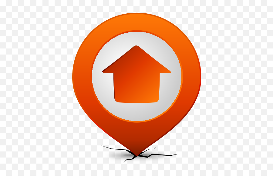 Download Location Map Pin Home Orange - Home Location Icon Vector Png,Map Location Icon Png