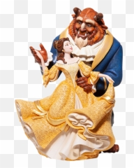 Beauty And The Beast Figurine By Enesco - Couture De Force Beauty And The Beast Png,Beauty And The Beast Transparent