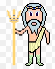 Poseidon Pixel Art Maker - My Little Pony Perler Beads Png,Poseidon Png