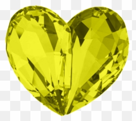 Yellow Heart Gem Psd Paper Lamp Novelty - Blue Heart Gem Transparent Png,Yellow Heart Png