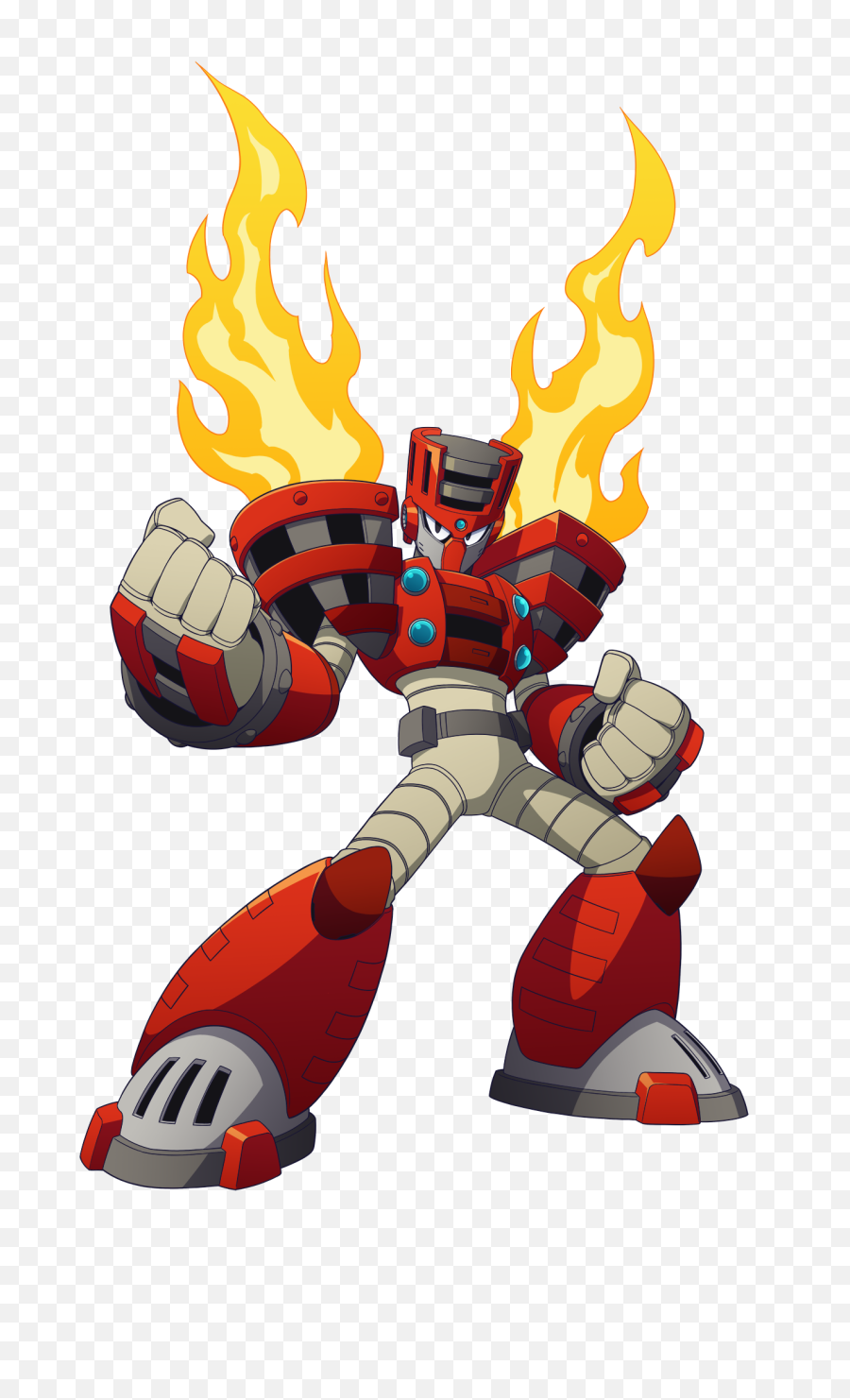 Download Transparent Cartoon Flames Png - Uokplrs Torch Man From Mega Man 11,Flame Transparent