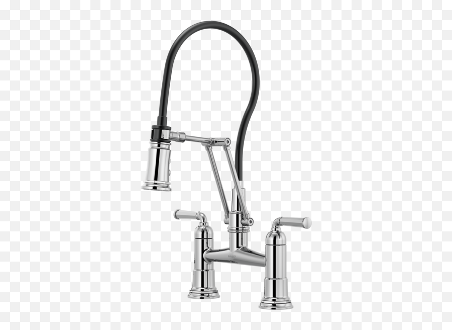Rook Articulating Bridge Faucet - Kitchen Bridge Faucet With Pull Down Spray Png,Rook Png
