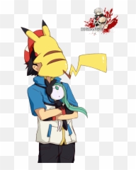 Download Hd Ash And Pikachu Pokemon Render Png By Bigbang27