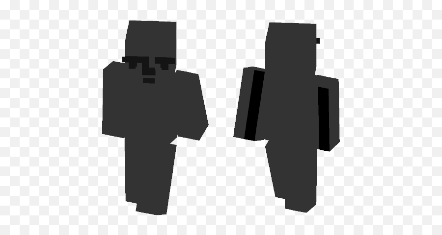 Download Dark Lenny Face Skin Minecraft For Free - Silhouette Png,Lenny Face Png