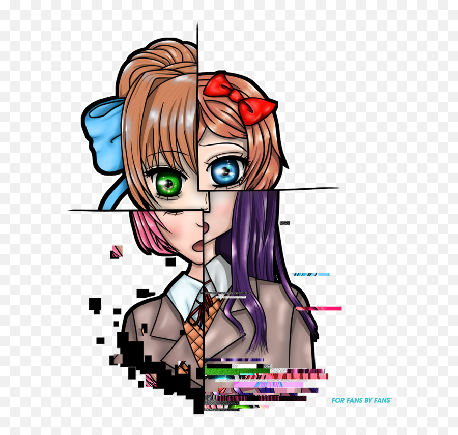 Doki Literature Club - Forfansbyfans Tshirts Designed Doki Doki Literature Club Monika Siluet Png,Doki Doki Literature Club Png