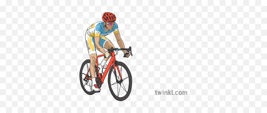 Road Biker Illustration - Twinkl Bicycle Helmet Png,Biker Png