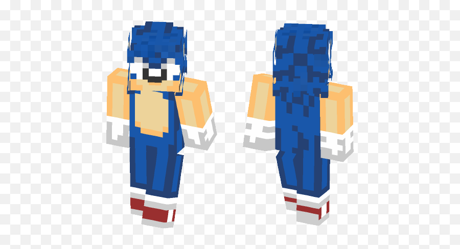 Download Classic Sonic - Cool Red Skin Minecraft Png,Sonic Generations Logo