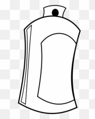 Aerosol Spray Paint Tin Can Brushes - Line Art Png