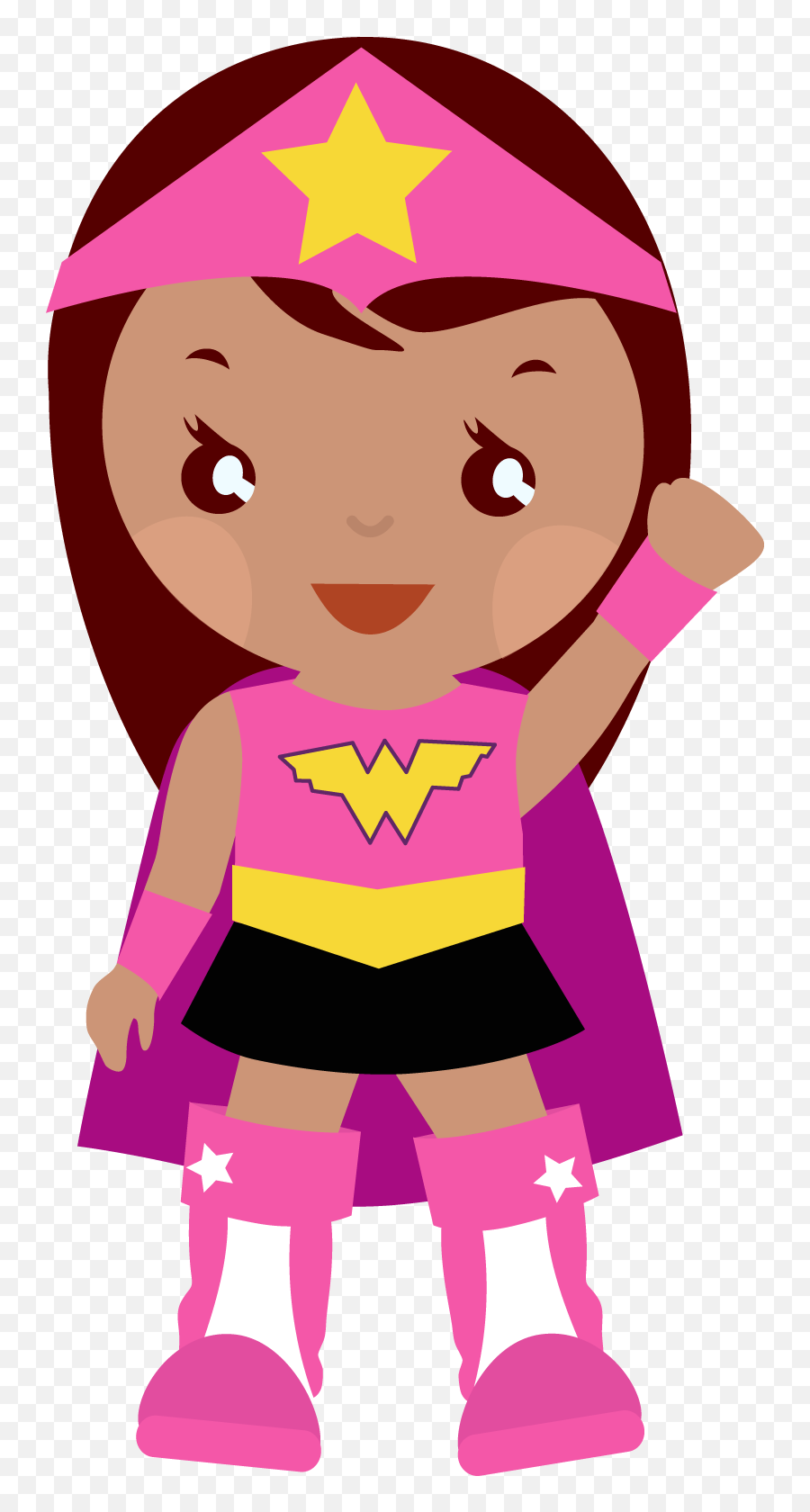 Superhero Printables Girl Party - Girl Superhero Clip Art Png,Cartoon Woman Png