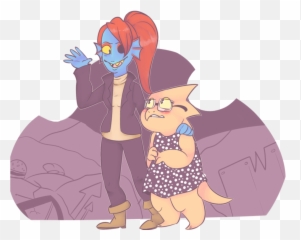Undertale Undyne Date Art Transparent - Undyne X Alphys Undertail Png,Undyne Transparent
