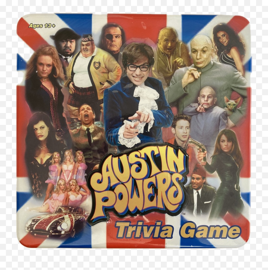 Austin Powers Trivia Game Tin Collectible Usaopoly 2002 - Austin Powers Trivia Game Png,Austin Powers Png