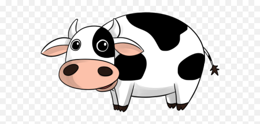 Transparent Cow - Cartoon Cow Transparent Background Png,Cow Transparent