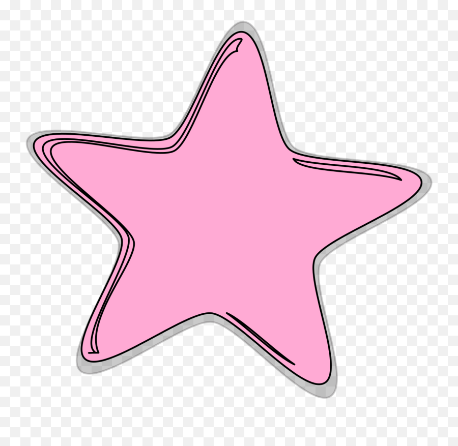 Pink Star Editedr Svg Vector - Bintang Abu Abu Png,Pink Star Png