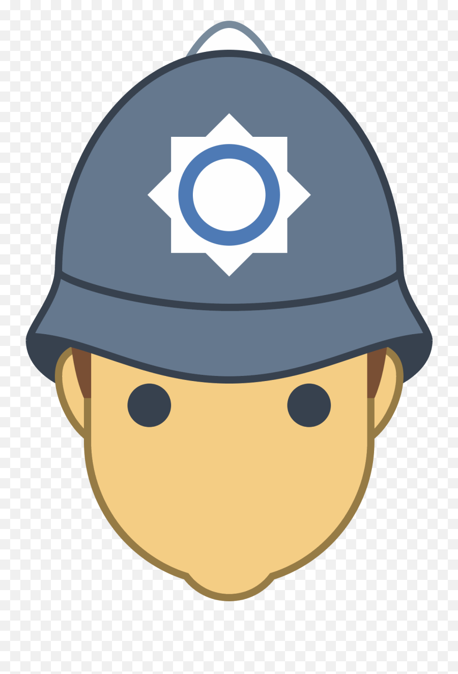 British Police Officer Icon - Uk Policeman Svg Clipart Clipart Uk Police Officer Png,Police Hat Png