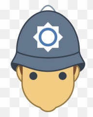 British Police Officer Icon - Uk Policeman Svg Clipart Clipart Uk Police Officer Png,Police Hat Png