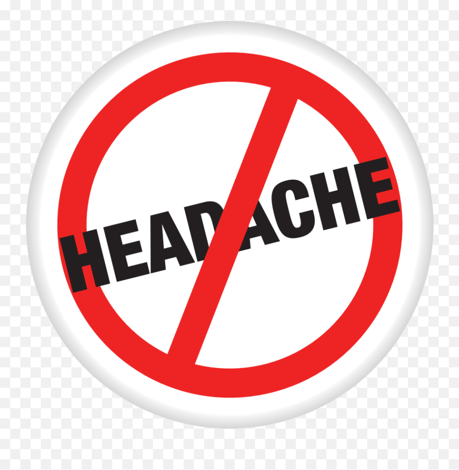 No Headache - No Headaches Png,No Circle Png