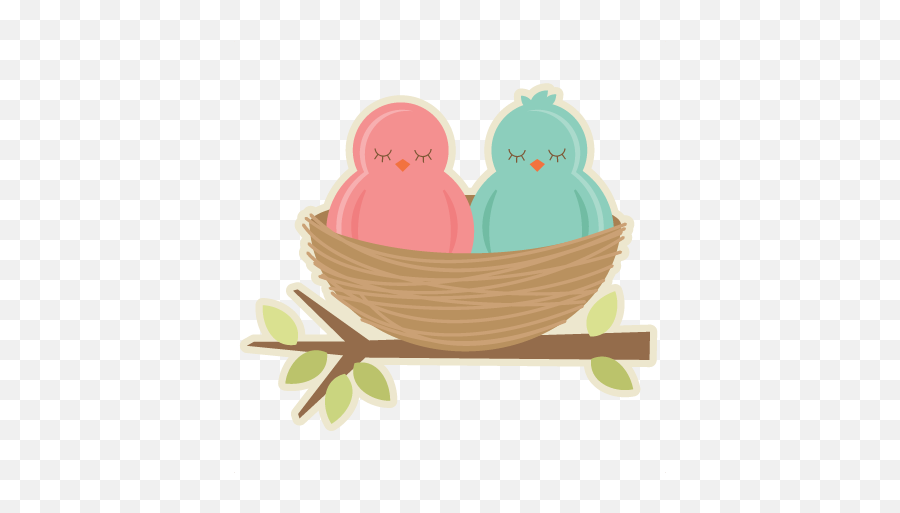 Cute Bird Nest Png Transparent - Moldes De Nidos De Pajaros,Nest Png