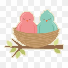Cute Bird Nest Png Transparent - Moldes De Nidos De Pajaros,Nest Png