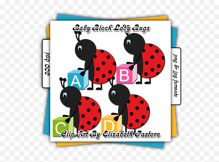 Ladybug Baby Blocks Clip Art Clipart Panda - Free Clipart Dot Png,Baby Blocks Png