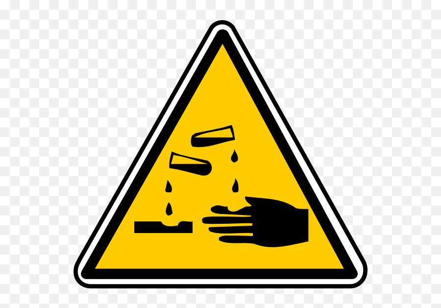 Corrosive Warning - Acid Warning Sign Png,Corrosion Icon