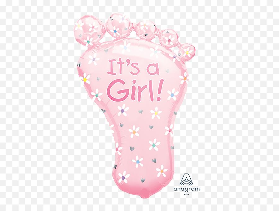 Its A Girl Baby Foot Balloon - A Girl Png,It's A Girl Png