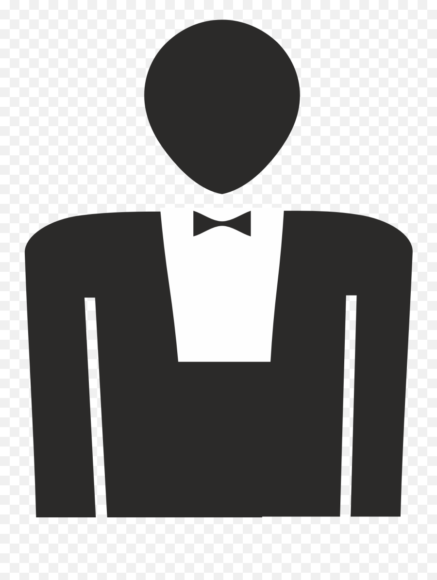 Black Male Silhouette With Bowtie Icon - Hình Ngi Ha Png,Bowtie Icon