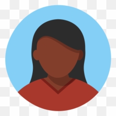 People Person Avatar Black Tone - Woman Icon png