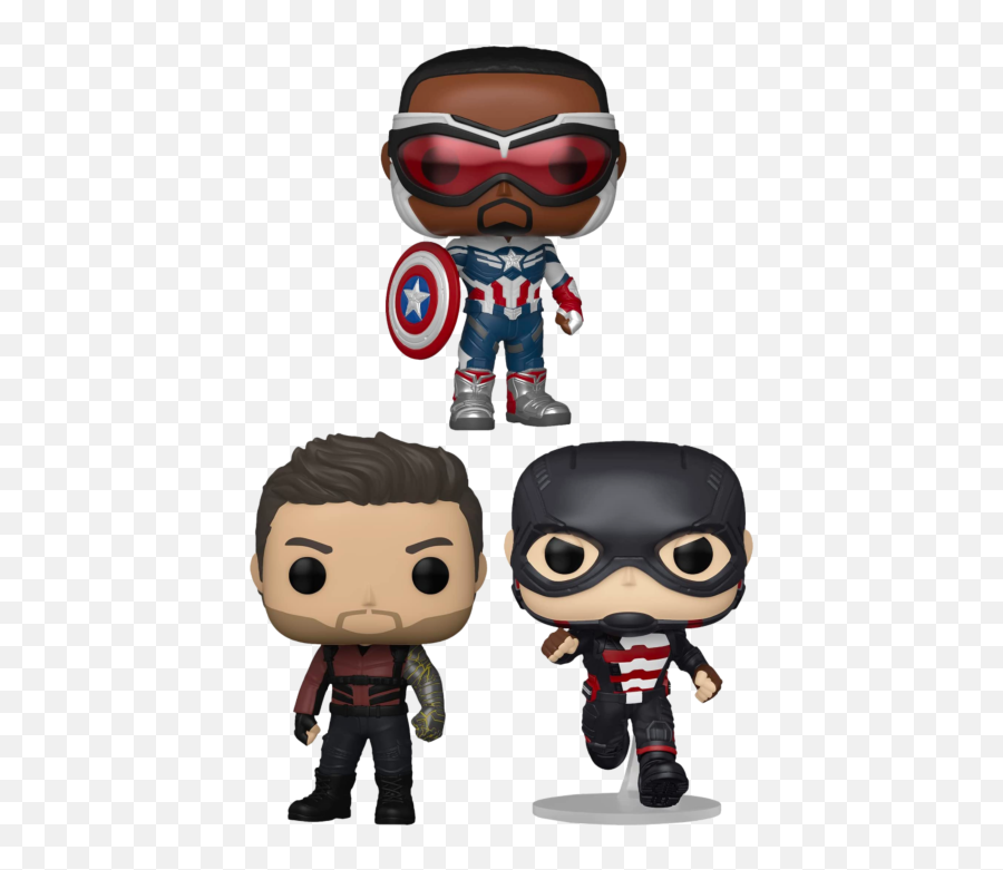 Funko Pop The Falcon And Winter Soldier - In Sam We Trust Bundle Set Of 3 Funko Pop Falcon And The Winter Soldier Png,Bucky Barnes Icon