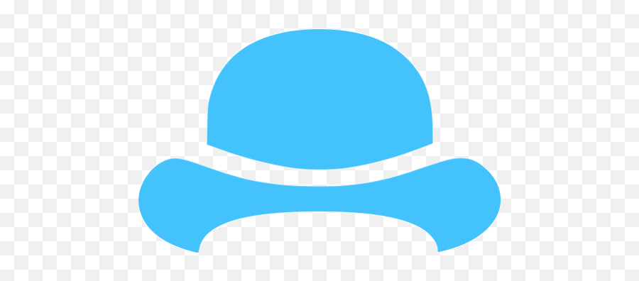 Caribbean Blue Bowler Hat Icon - Dot Png,Bowler Hat Icon