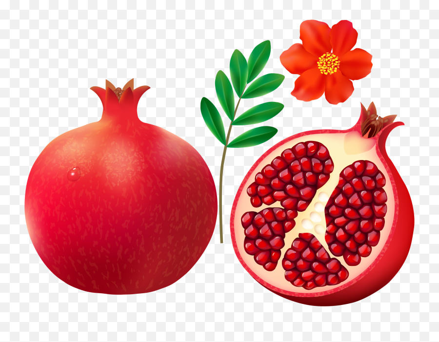 Pomegranate Png Clipart Seed Images Free - Pomegranate Clipart,Fruit Clipart Png