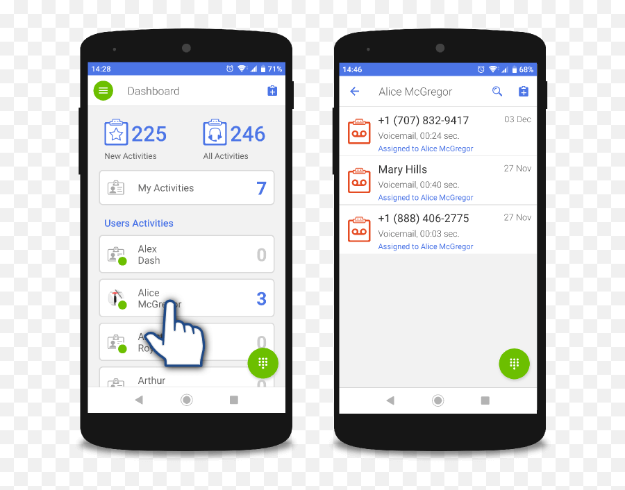Android Mobile App Mightycall - Caller Dashboard In Mobile Png,Icon For Voicemail