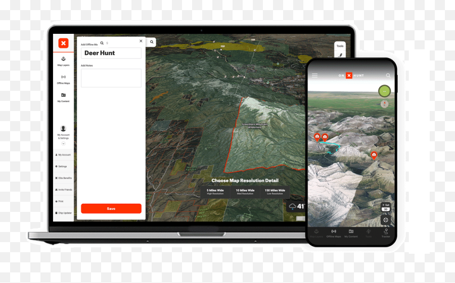 3d Hunt Maps For Ios U0026 Desktop Devices Onx - Get Onx Maps To Show Property Lines Png,3d Map Icon