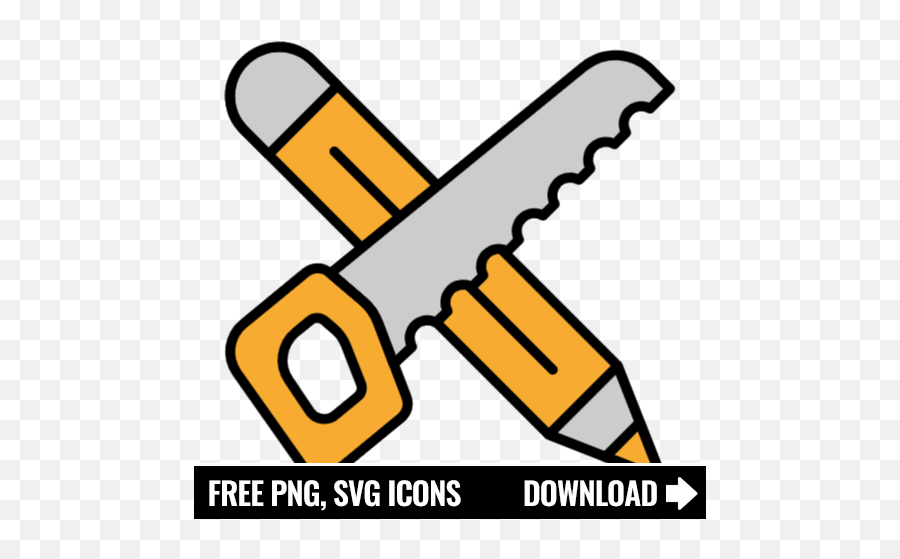 Free Saw And Pen Icon Symbol Png Svg Download - Svg Delivery Truck Icon,Saw Icon